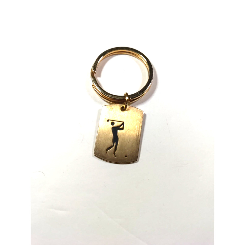 Golf Keychain Rose Gold Tone Small